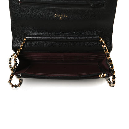 Chanel Caviar Quilted Wallet On Chain WOC Black 5 of 13