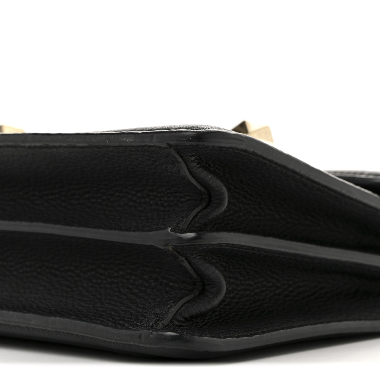 Grainy Calfskin Medium VLTN Uptown Shoulder Bag Black