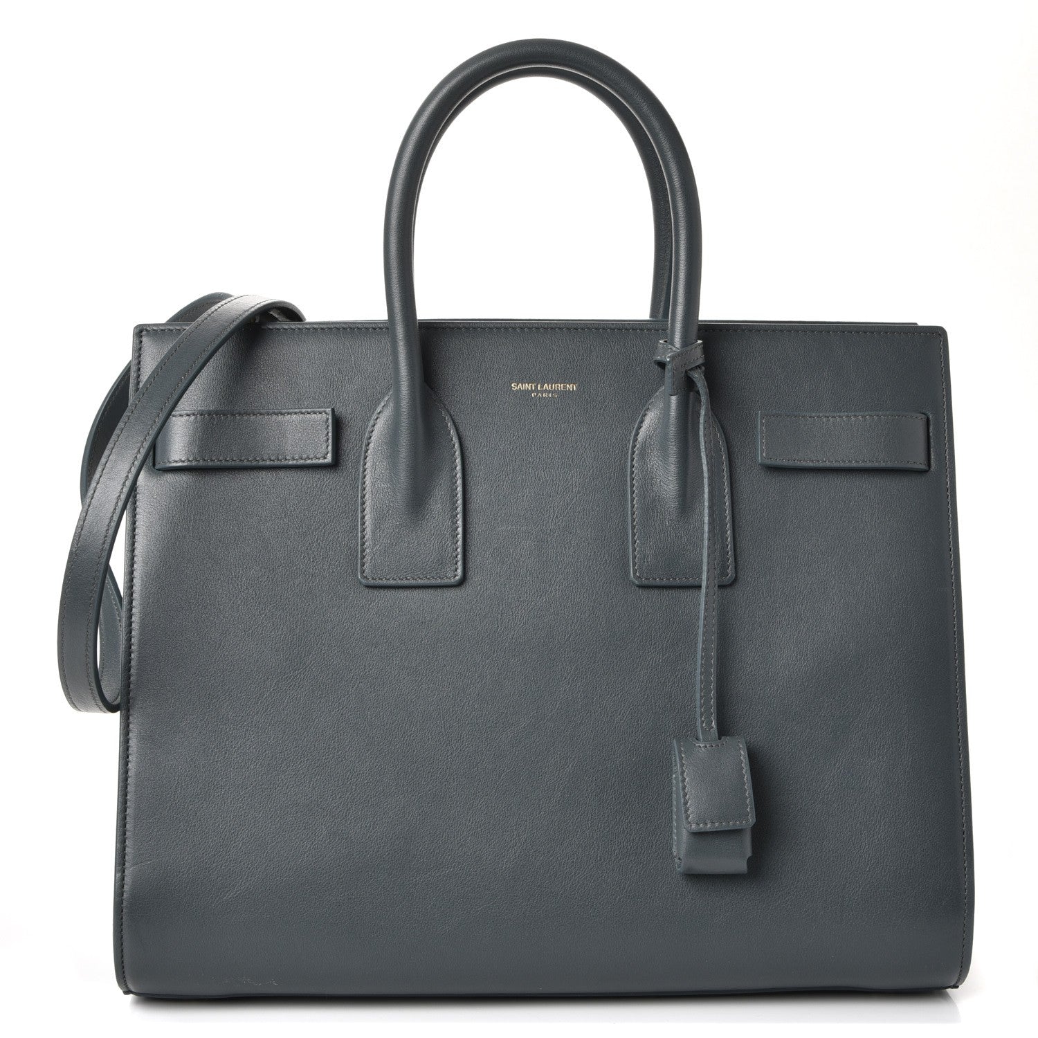 Saint Laurent Calfskin Small Classic Sac De Jour Petrol 1 of 11