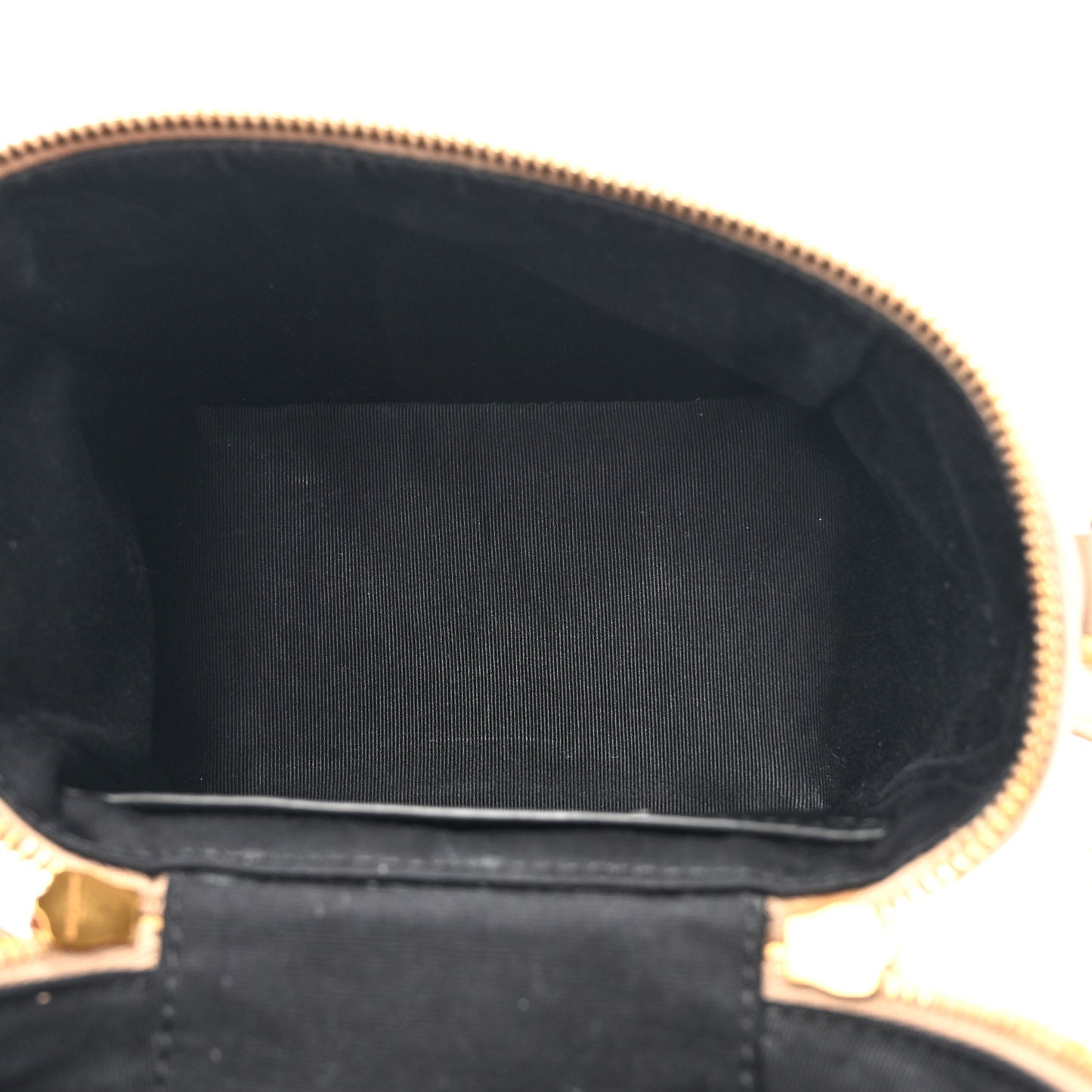 Grain de Poudre Quilted 80's Vanity Bag Dark Beige