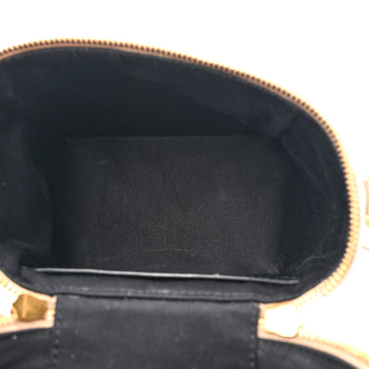 Saint Laurent Grain de Poudre Quilted 80's Vanity Bag Dark Beige 5 of 12