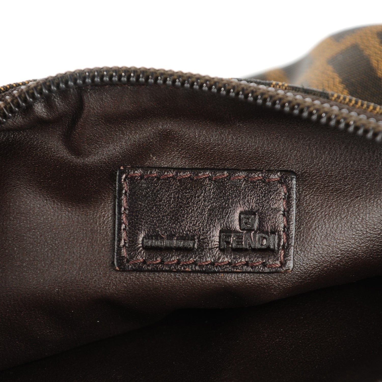 Fendi Zucca Cosmetic Pouch Tobacco 6 of 8