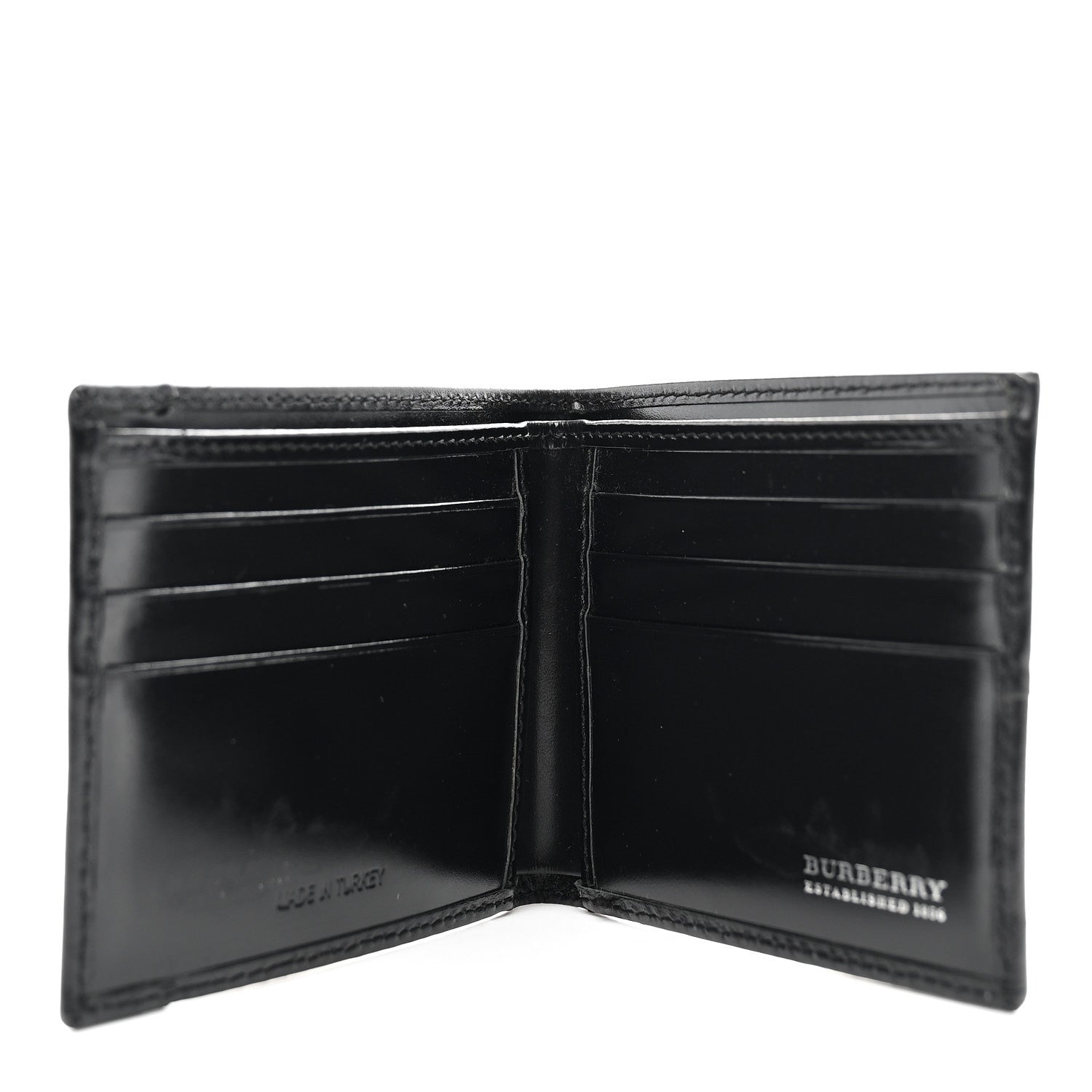 Burberry London Check Bi-Fold Mens Wallet Charcoal Black 5 of 7