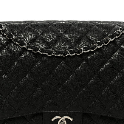 Chanel Caviar Quilted Maxi Double Flap Black 9 of 11