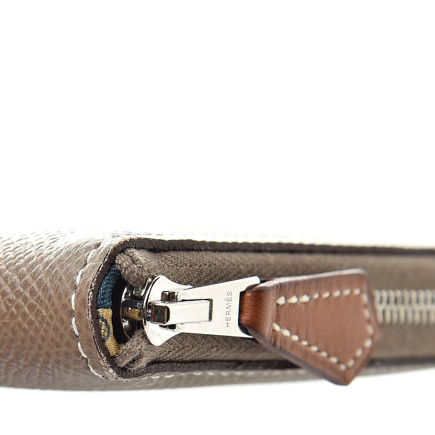 Hermes Epsom Silk'in Wallet Etoupe 8 of 10