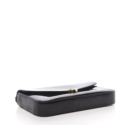 Fendi Vitello Vernice Mou F is Fendi Envelope Wallet on Chain with Pouches Black 5 of 12