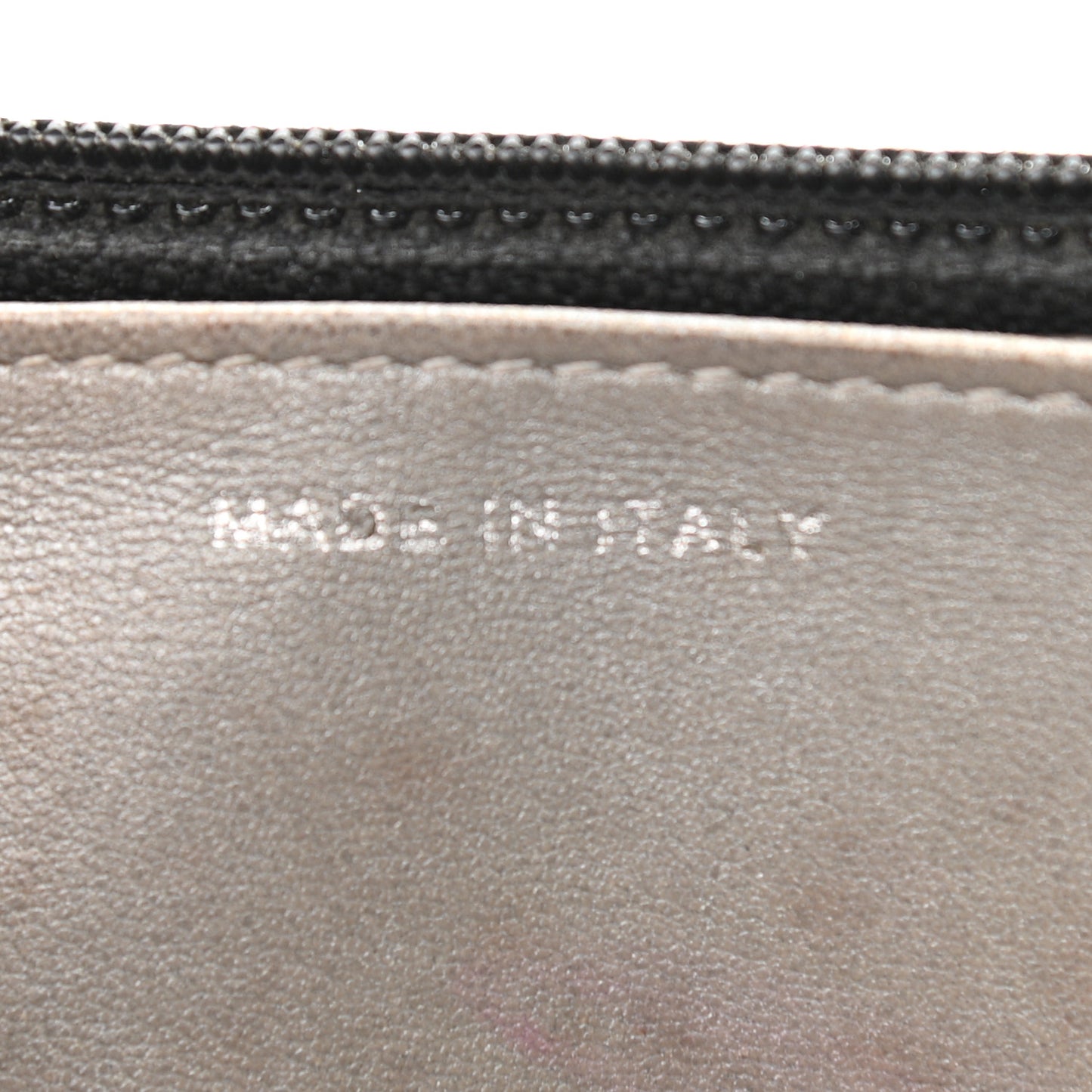 Lambskin Camellia Embossed Wallet on Chain WOC Black