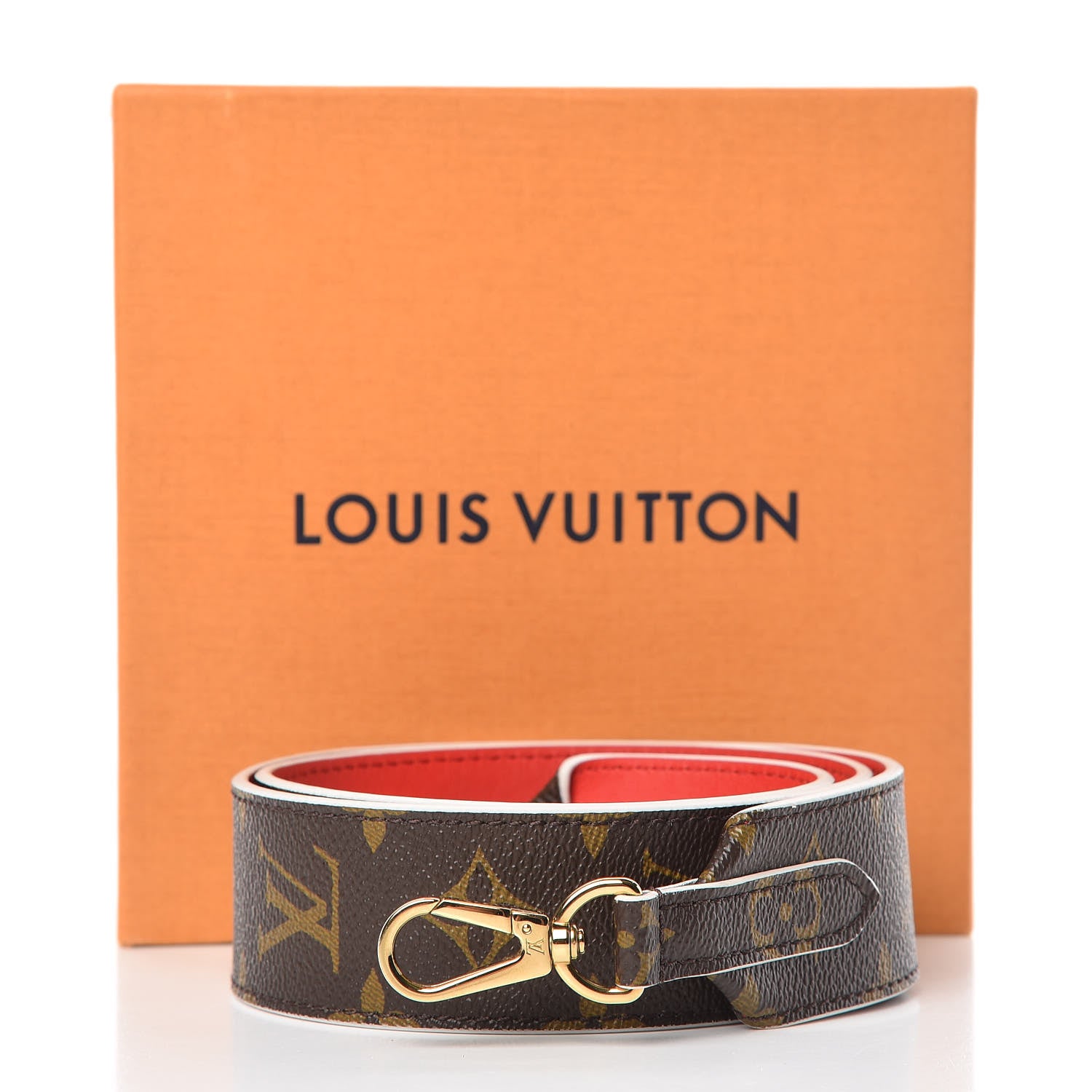 Louis Vuitton Monogram Bandouliere Shoulder Strap Red 5 of 5