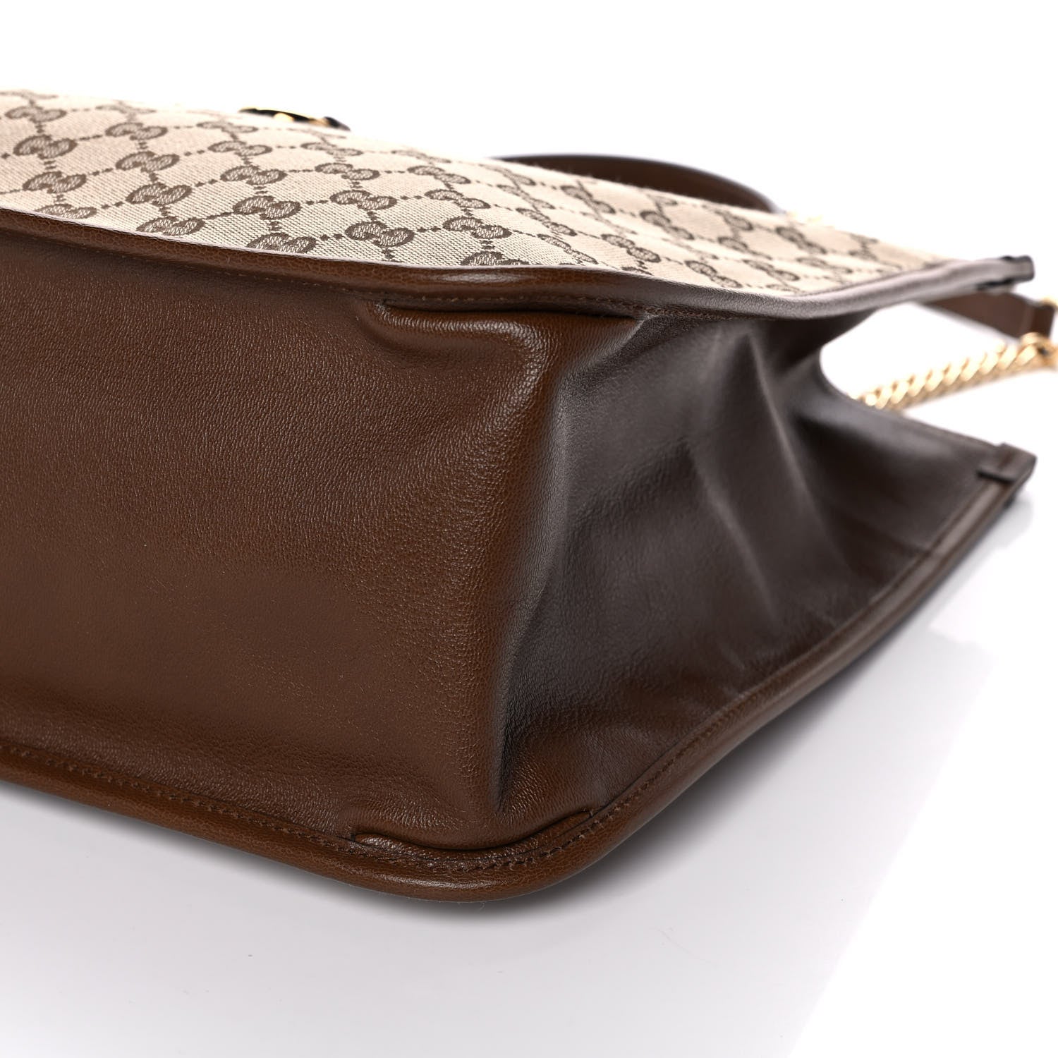 Gucci Monogram Calfskin Large Horsebit 1955 Tote Bag Beige Brown Sugar 10 of 10