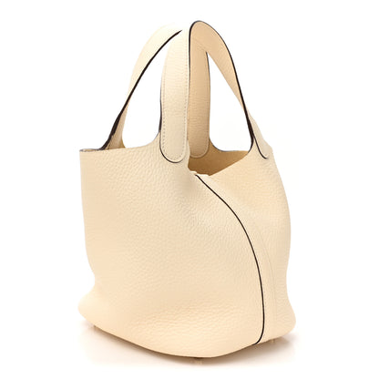 Hermes Taurillon Clemence Picotin Lock 18 PM Nata 3 of 11