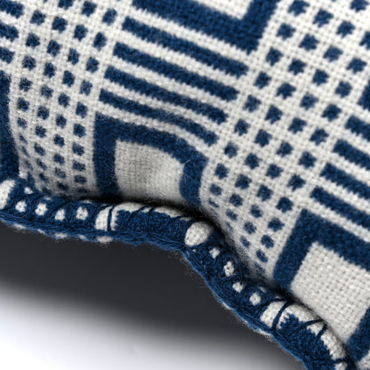 Hermes Twill D H Infini Pillow Blue 4 of 4