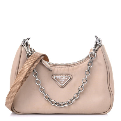 Prada Tessuto Nylon Saffiano Mini Re-Edition 2000 Shoulder Bag Cammeo 1 of 15