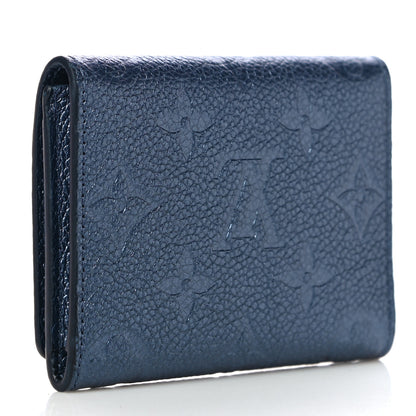 Louis Vuitton Metallic Monogram Business Card Holder Navy Nacre 3 of 9