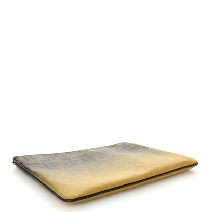 Fendi Zucca Spalmati Ombre Pouch Tobacco Cedro 4 of 9