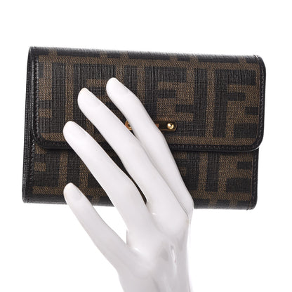 Fendi Zucca Tri-Fold Wallet Tobacco 2 of 7