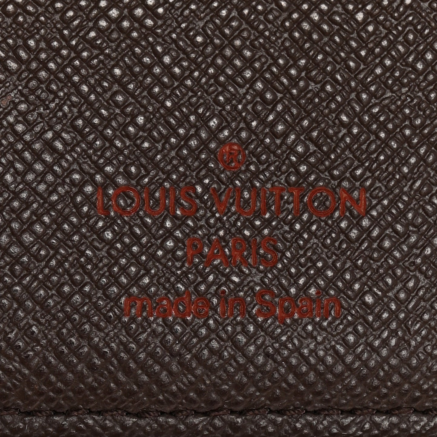 Damier Ebene Checkbook Cover Wallet