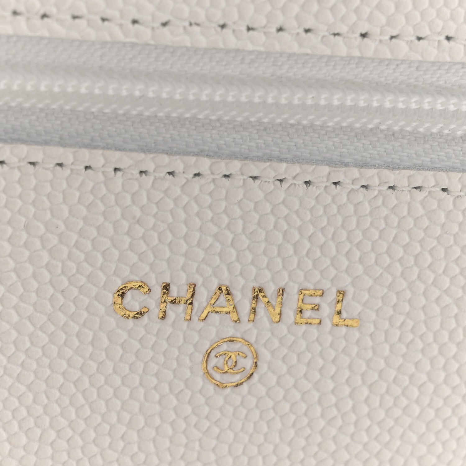 Chanel Caviar Quilted Wallet on Chain WOC White 6 of 11