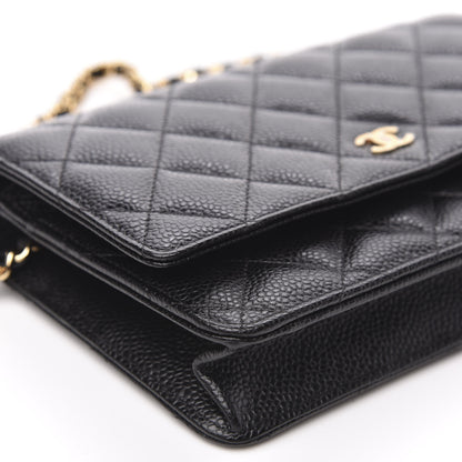 Chanel Caviar Quilted Wallet On Chain WOC Black 9 of 11