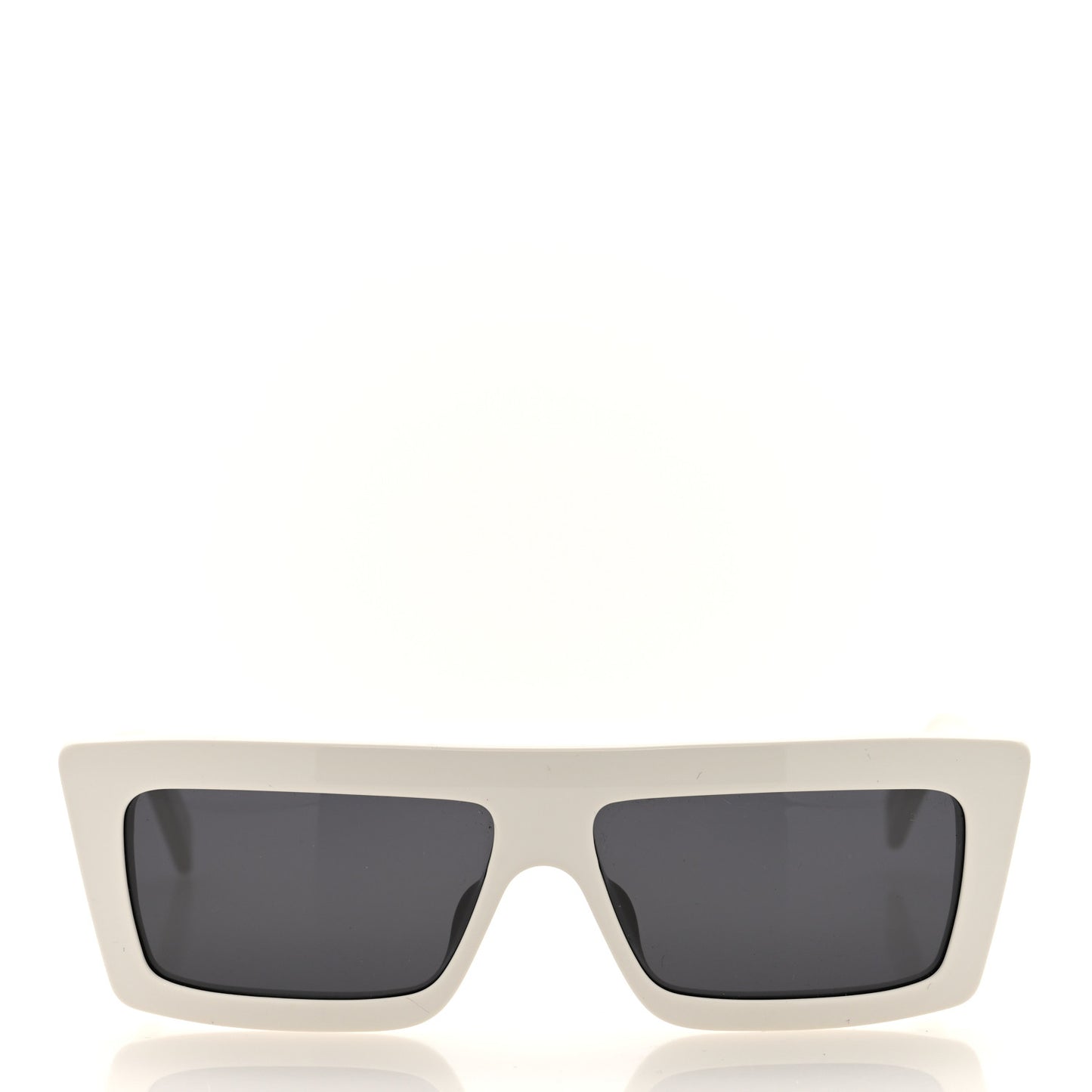 Acetate Monochroms Square Sunglasses CL40214U White
