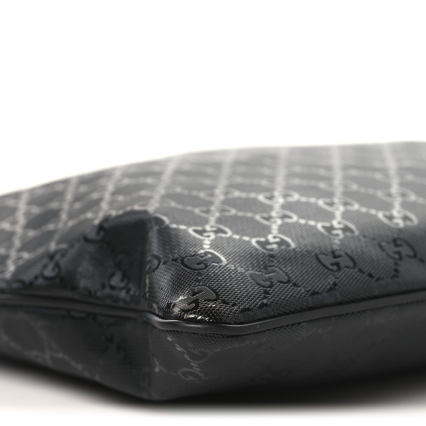 Imprime Monogram Medium Flat Messenger Bag Black