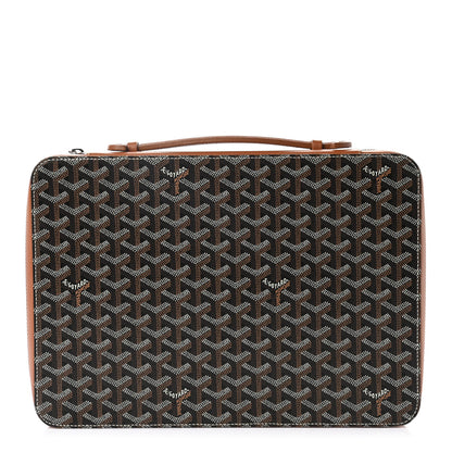 Goyard Goyardine Universal Companion Portfolio Black Gold 1 of 6