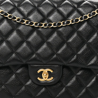Chanel Caviar Quilted XXL Travel Flap Bag Black 8 of 10