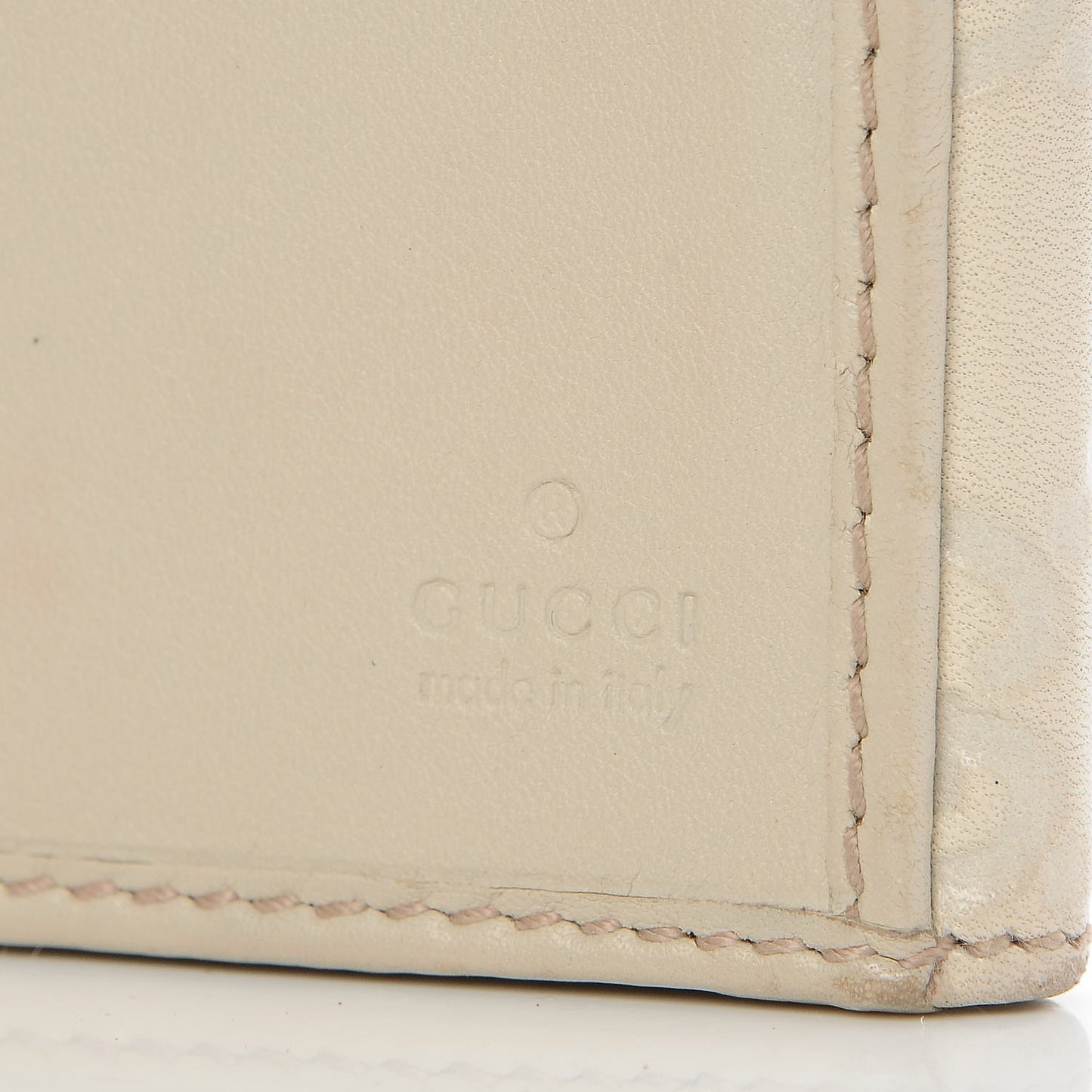 Guccissima Princy Continental Wallet Off White