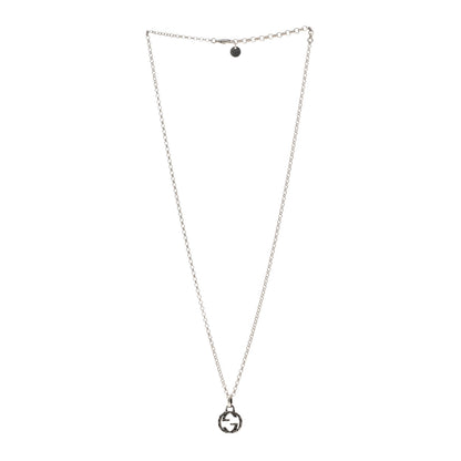 Gucci Sterling Silver Small Interlocking G Pendant Necklace 3 of 4