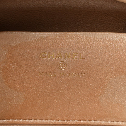 Chanel Lambskin Quilted Ruched Top Handle Vanity Case Black 6 of 7