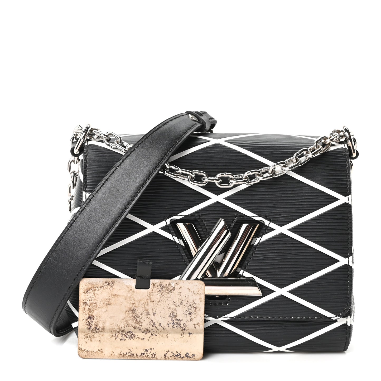 Epi Malletage Twist Shoulder Bag PM Black