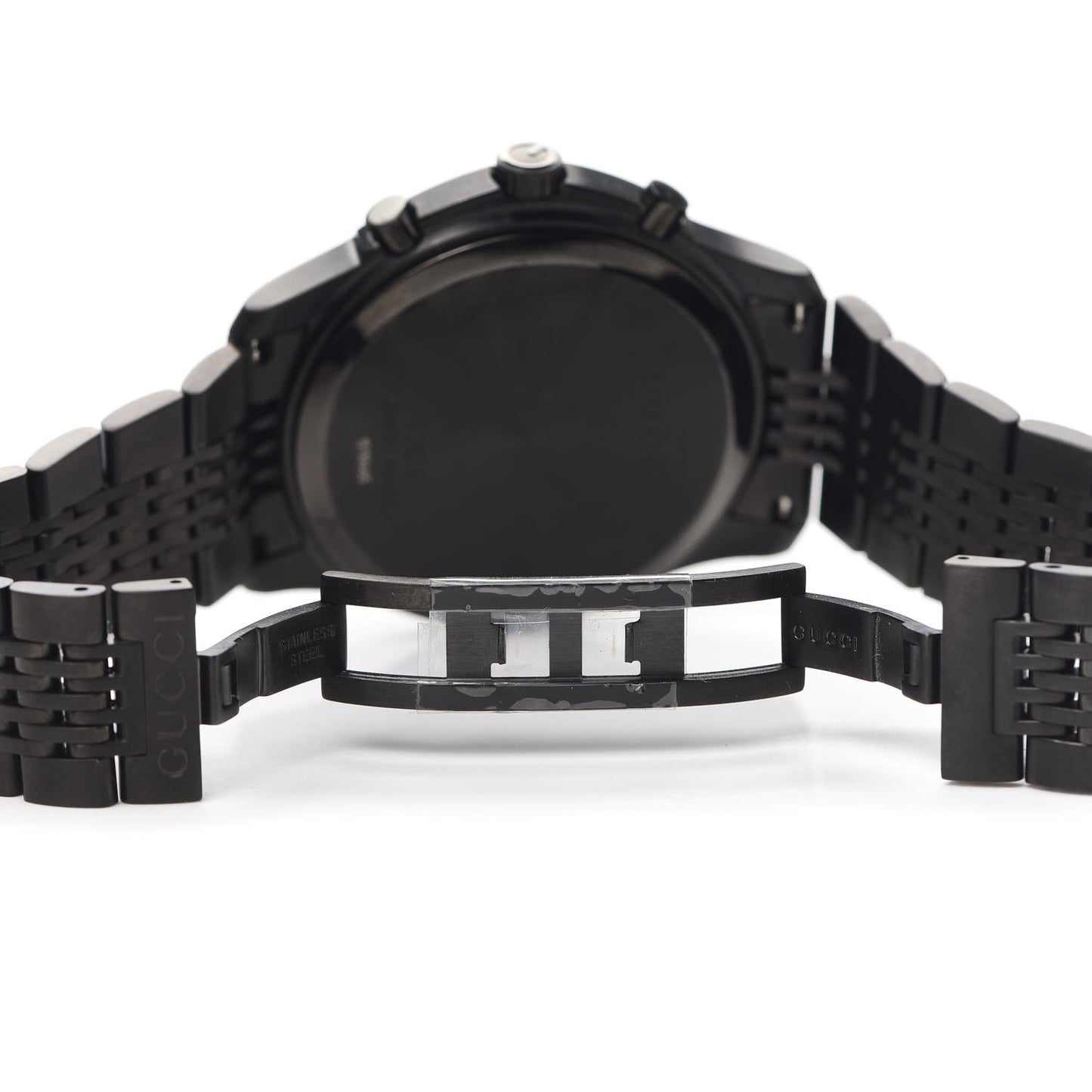 PVD Stainless Steel 44mm G-Timeless Chronograph Quartz Watch Black