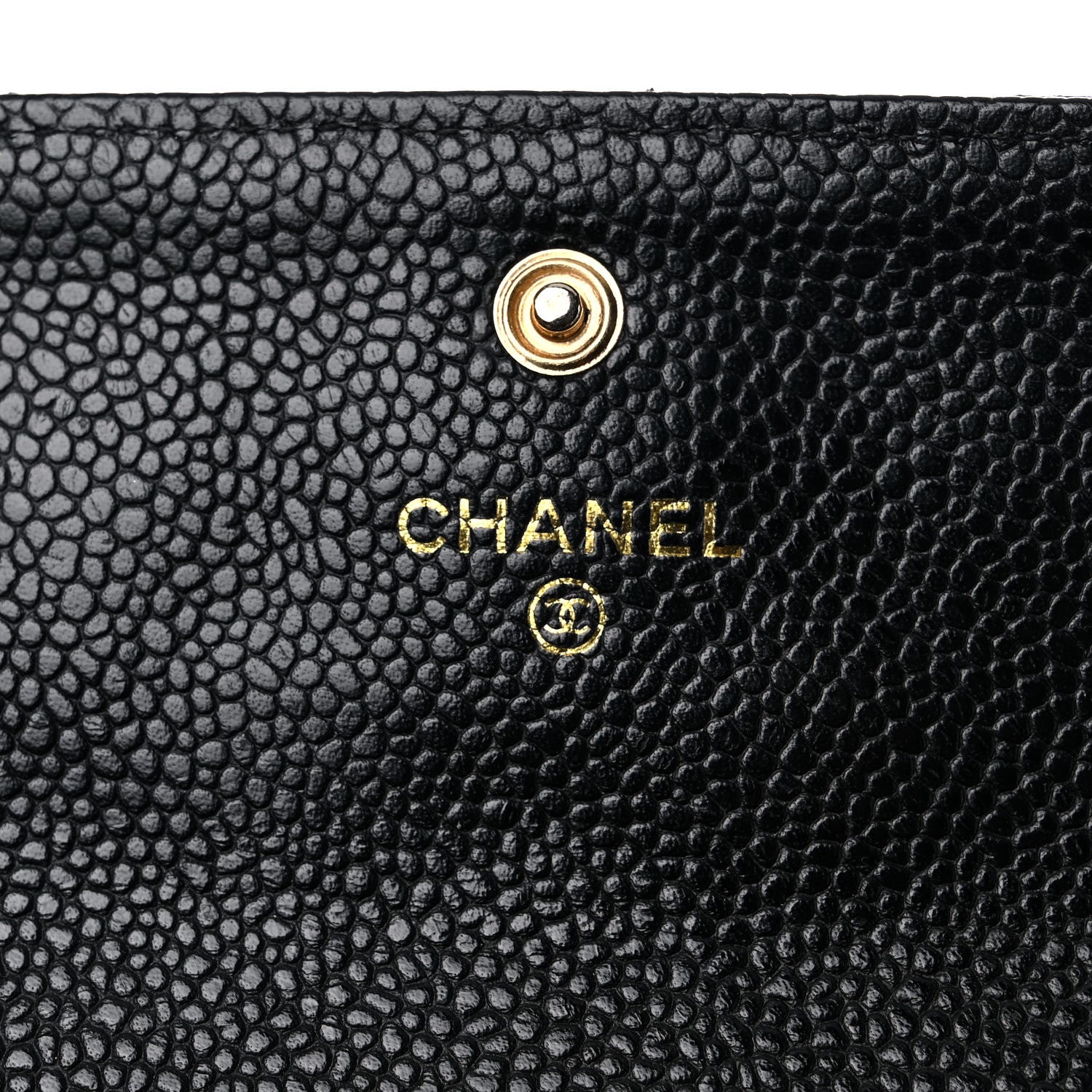 Chanel Caviar Quilted Large Gusset Flap Wallet Black 6 of 15