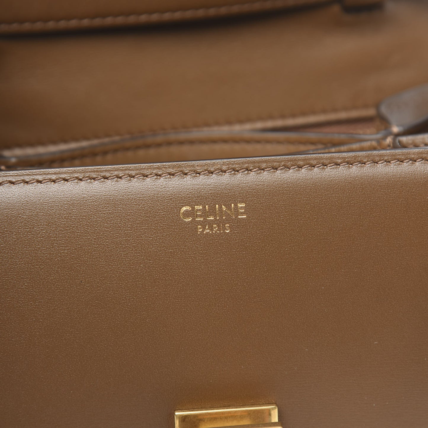 Smooth Calfskin Small Classic Box Flap Bag Camel