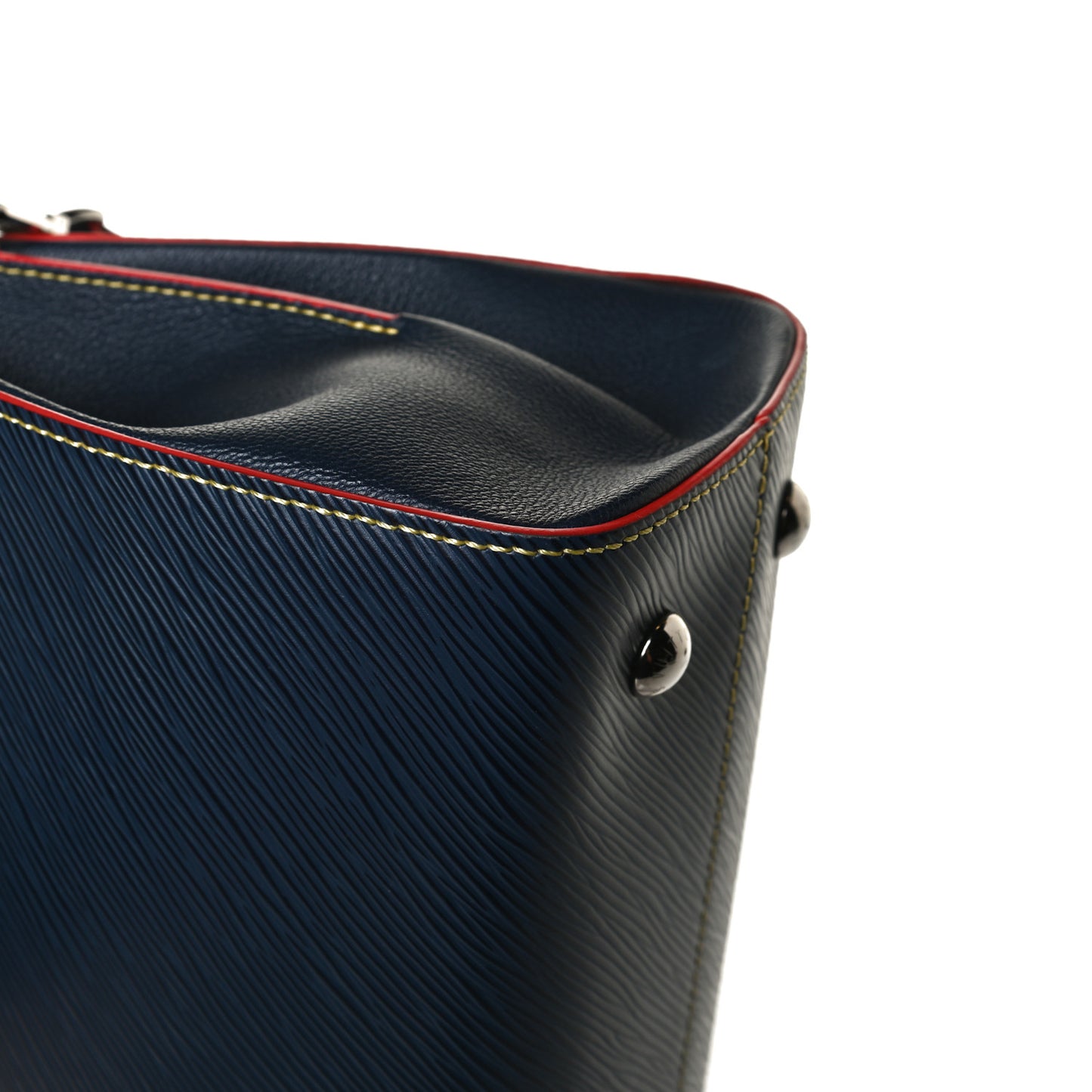 Epi Twist Tote Indigo Coquelicot