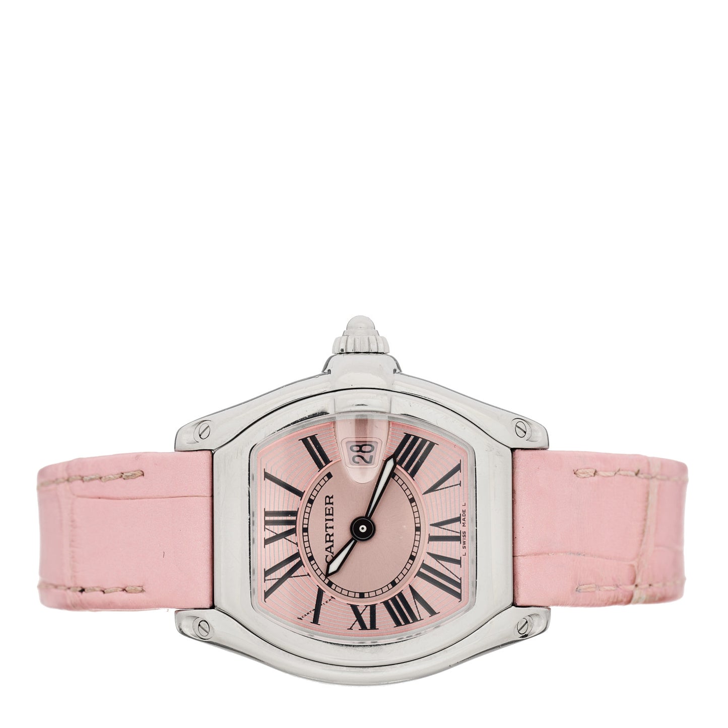 Stainless Steel Alligator 31mm Roadster Quartz Watch Pink