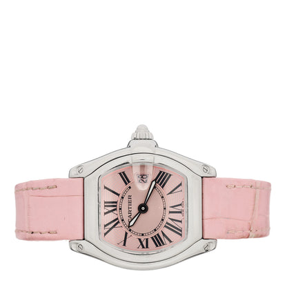 Cartier Stainless Steel Alligator 31mm Roadster Quartz Watch Pink 2 of 7