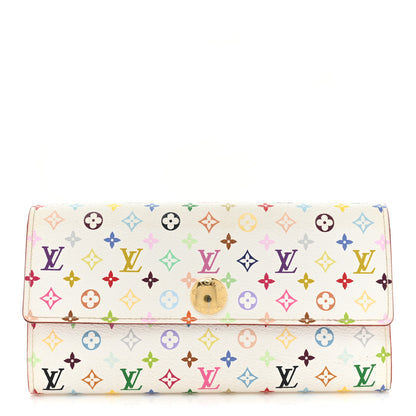 Louis Vuitton Monogram Multicolor Sarah Wallet White 1 of 16