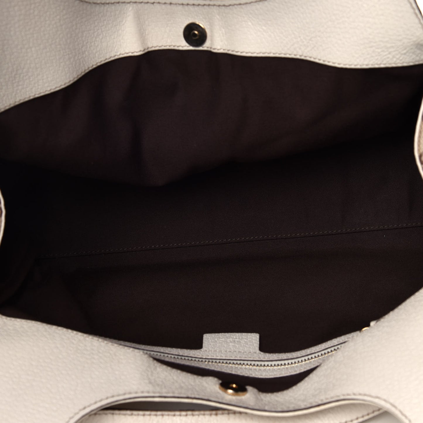Monogram Medium Charmy Shoulder Bag Off White