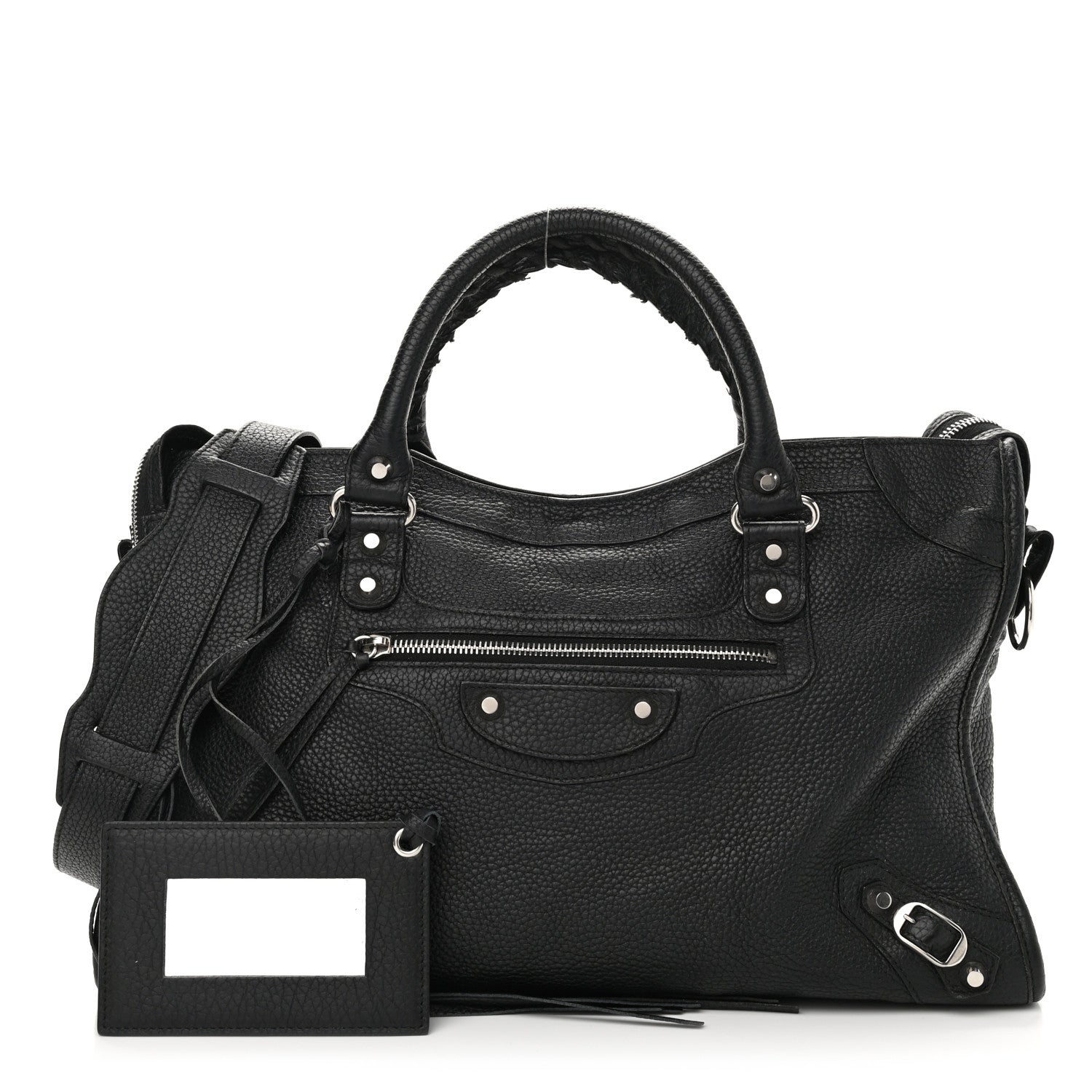 Balenciaga Vibrato Calfskin Classic Silver Hardware City Black 1 of 13