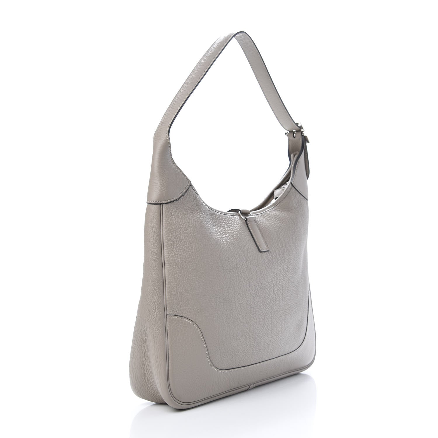 Hermes Taurillon Clemence Trim II 35 Shoulder Bag Gris Tourterelle 2 of 9