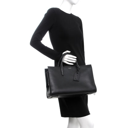 Saint Laurent Calfskin Large Jane Tote Black 2 of 11