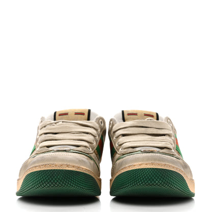 Gucci GG Monogram Nubuck Web Womens Screener Sneakers 39 New Sand Dusty Milk Vintage Green 38 New Sand Dusty Milk Vintage Green 4 of 39