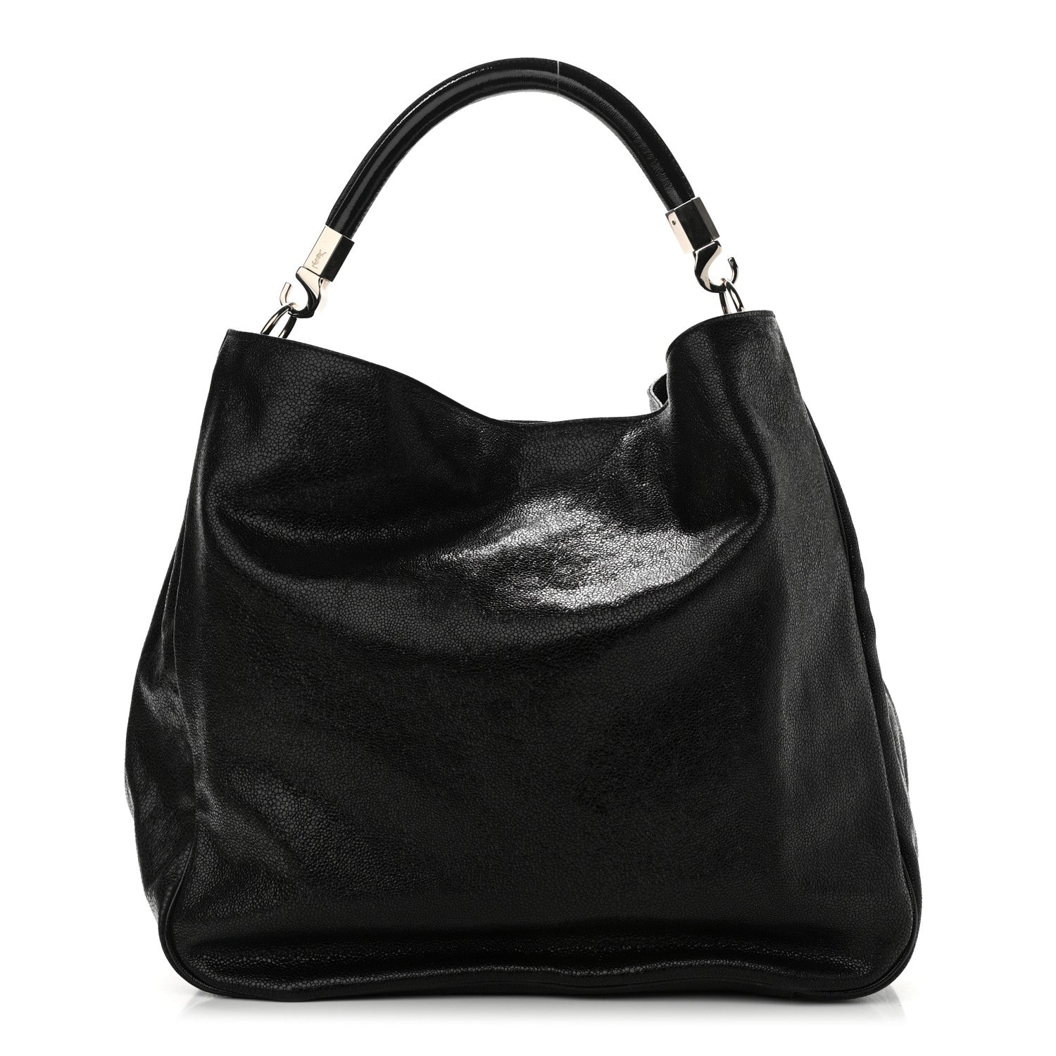 Saint Laurent Stingray Embossed Large Roady Hobo Black 1 of 10