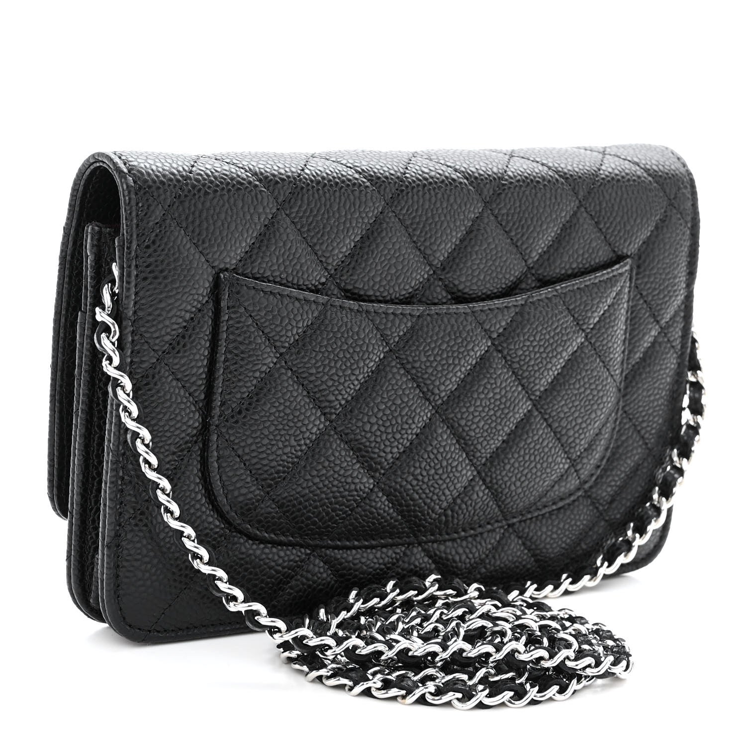 Chanel Caviar Quilted Wallet on Chain WOC Black 3 of 10