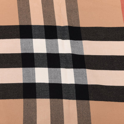 Burberry Merino Wool House Check Collette Cape Scarf Camel 2 of 4