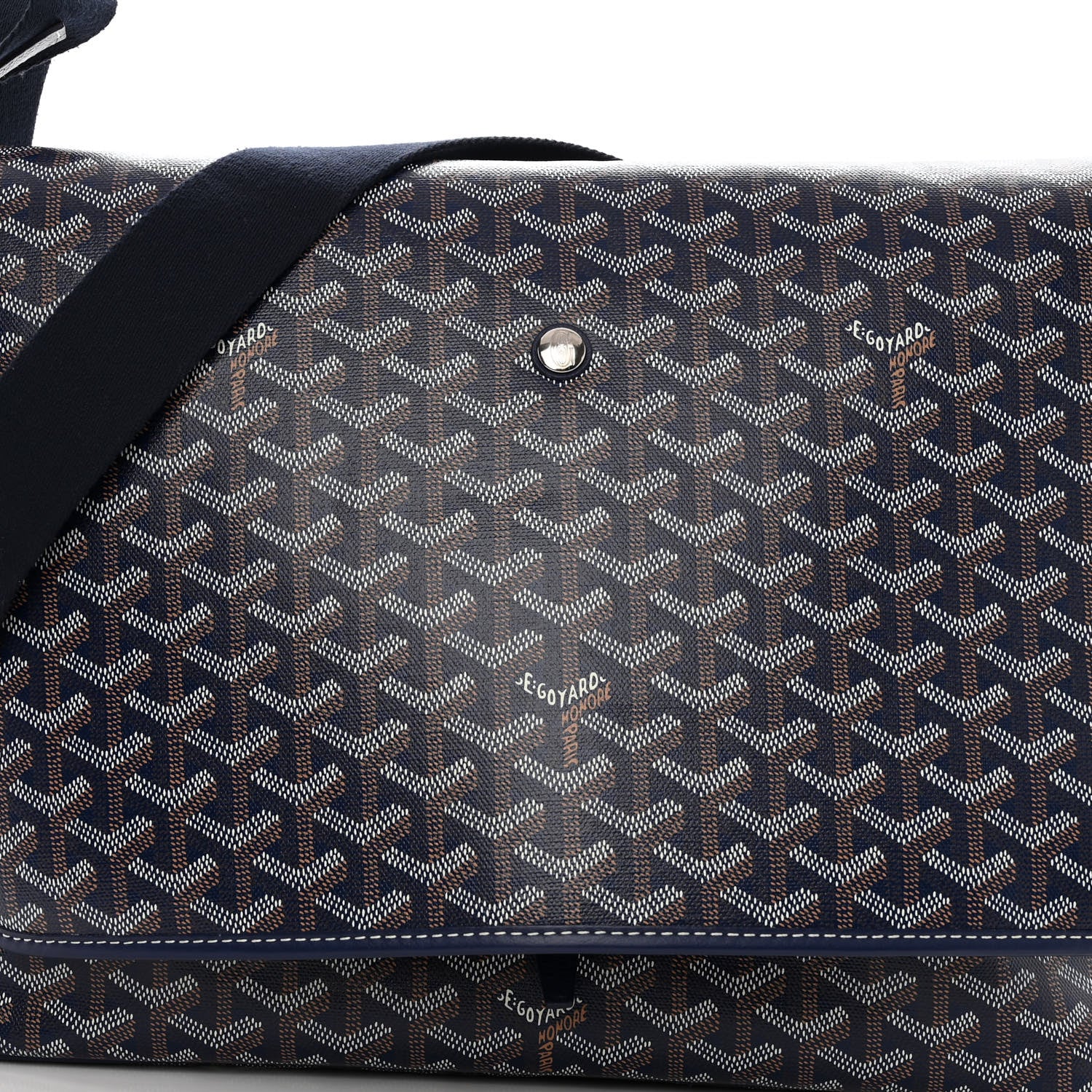 Goyard Goyardine Capetien Messenger Bag Navy 5 of 7