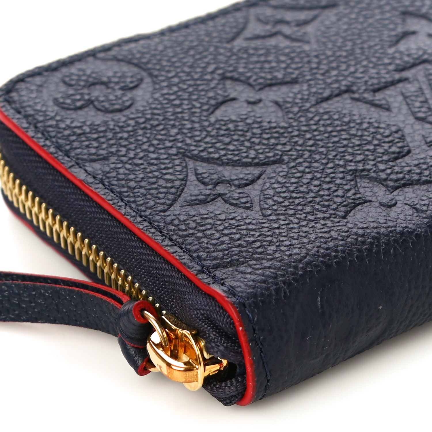 Louis Vuitton Empreinte Blooming Flowers Clemence Wallet Marine Rouge 8 of 10