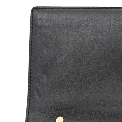 Salvatore Ferragamo Calfskin Studded Vara Bow Bag Black 11 of 13