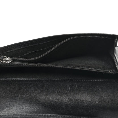 Chanel Patent Calfskin Lucky Symbols Yen Wallet Black 6 of 9