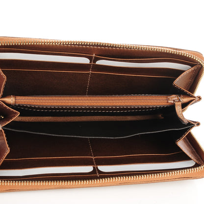 Gucci Monogram Twins Large Zip Around Wallet Metallic Bronze 7 of 7